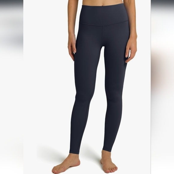 Pants - Women's M High-Waisted Leggings Grayish Blue M